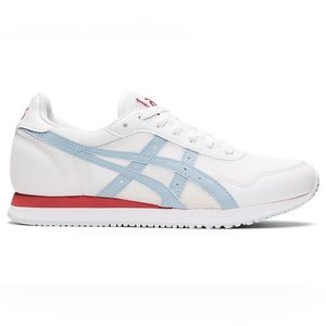 New - Size 11 - ASICS Tiger Runner White / Sky. (womens size 11/ men size 9.5)